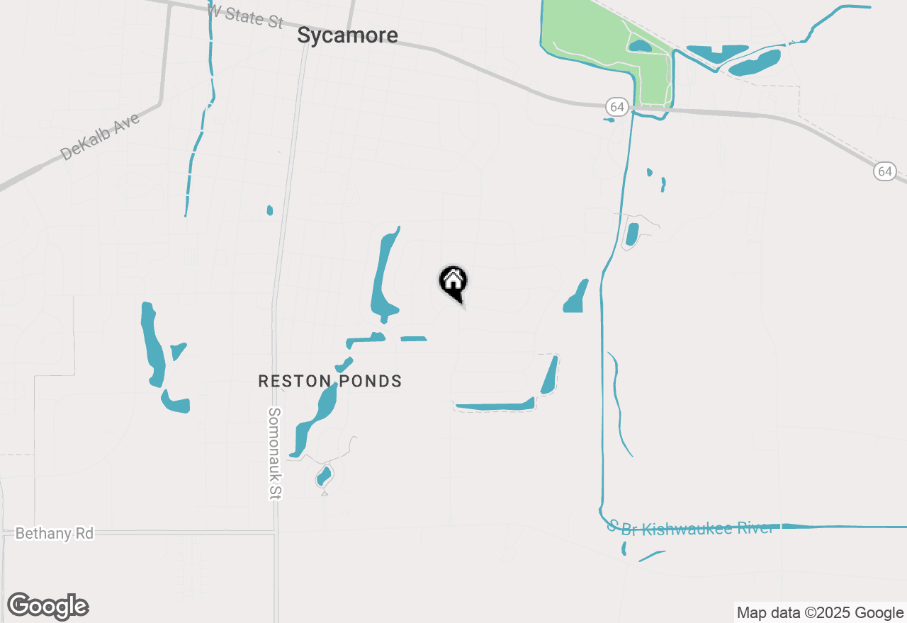 Map of 1119 Parkside Drive, Sycamore, IL 60178