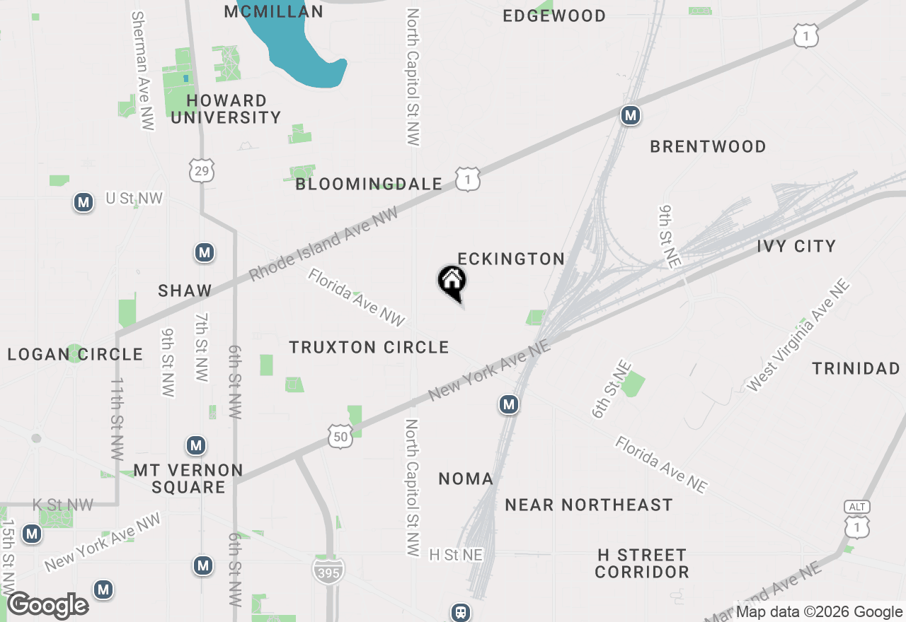 Map of 1618 1st Street Ne #1, Washington, DC 20002