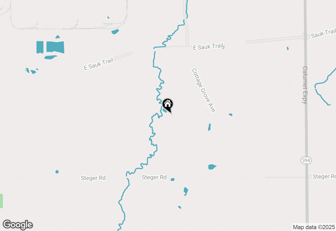 Map of 22831 Oakland Drive, Steger, IL 60475