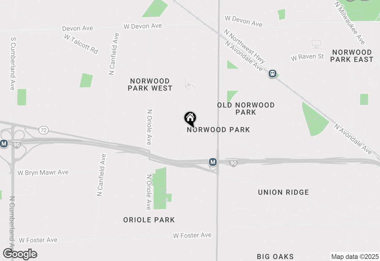 Map of 5808 N Odell Avenue, Chicago, IL 60631