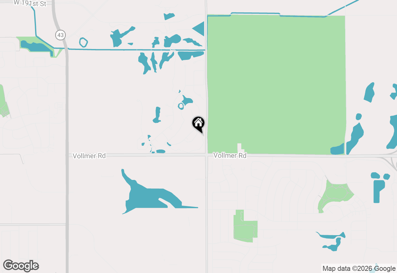 Map of (Address confidential), Tinley Park, Illinois 60477