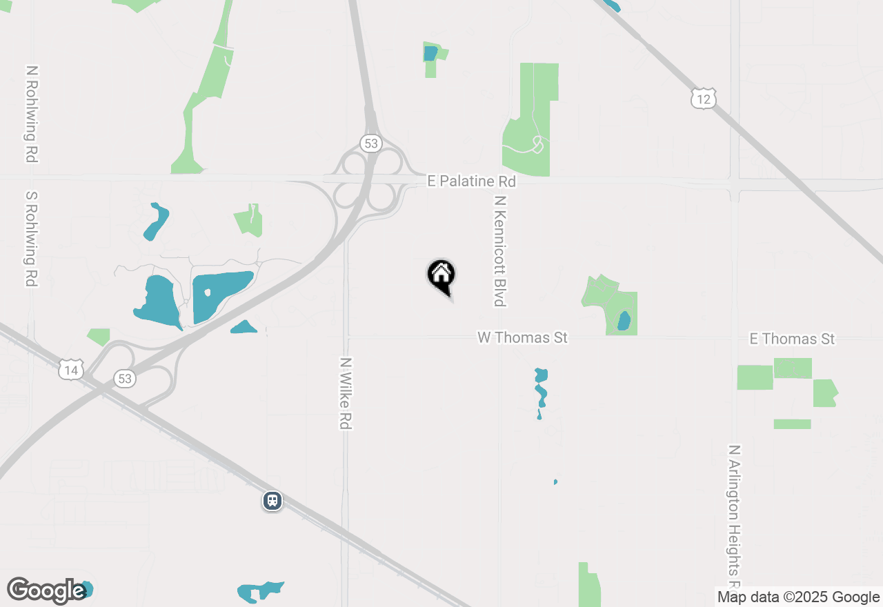 Map of 1416 W Lynnwood Avenue, Arlington Heights, IL 60004