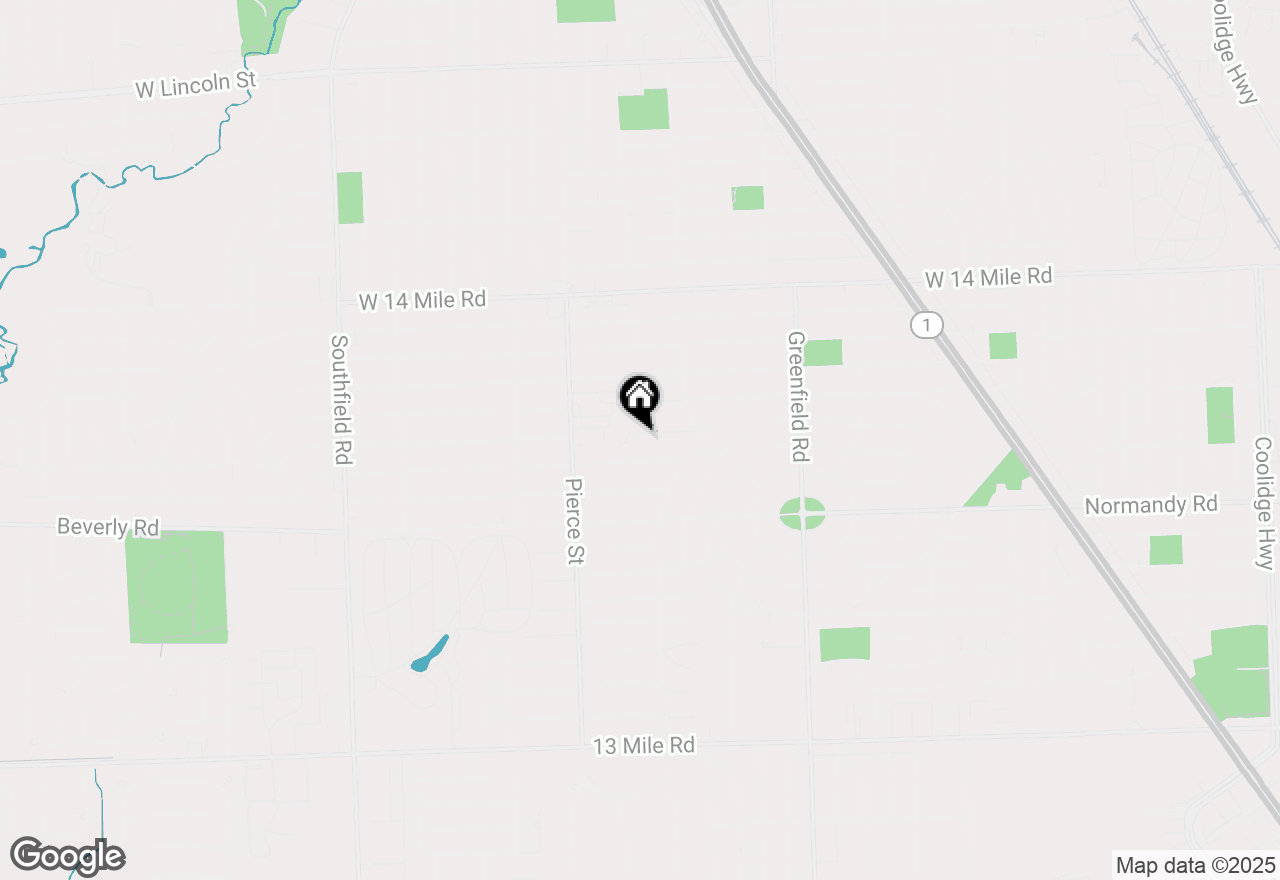 Map of 16101 Kinross Avenue, Beverly Hills, MI 48025