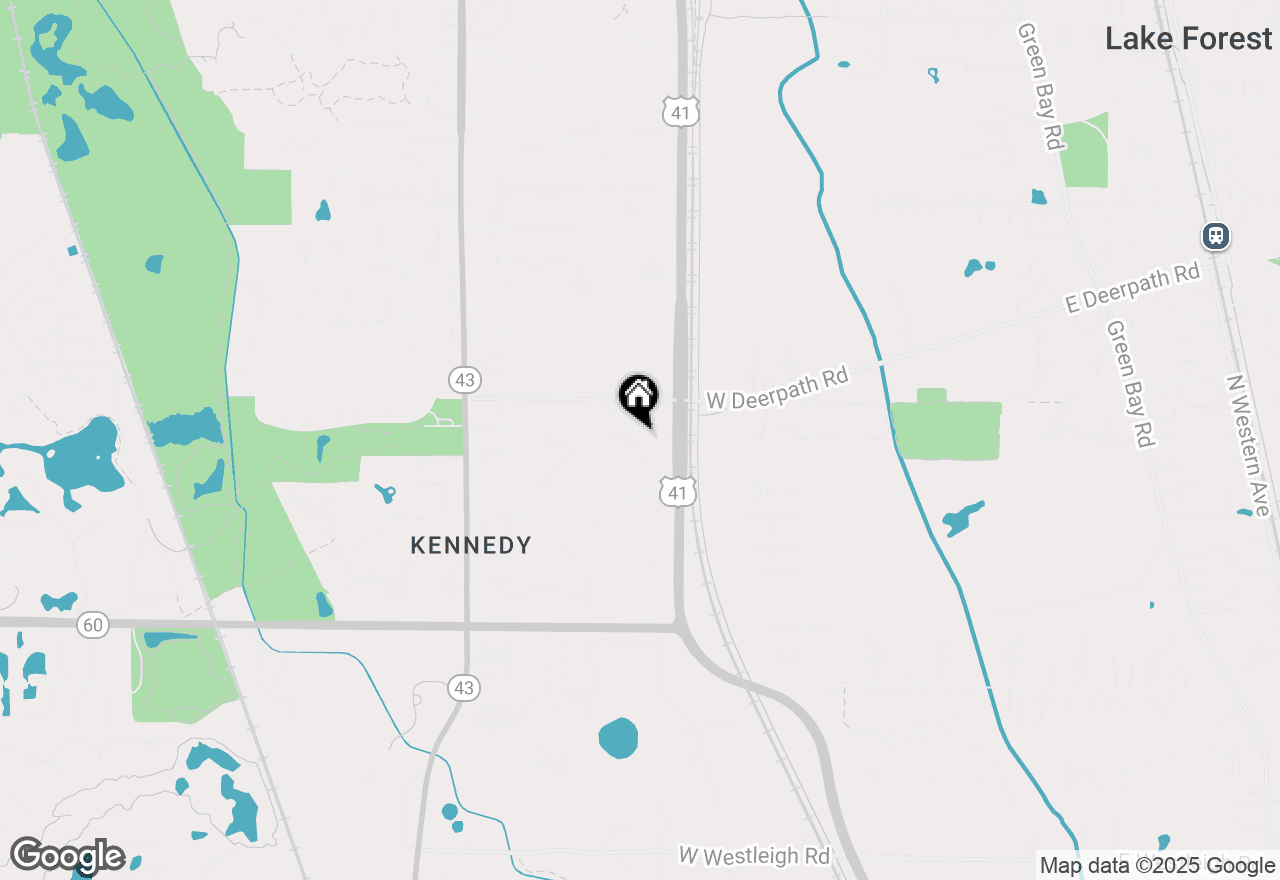 Map of 717 Kennington Terrace, Lake Forest, IL 60045