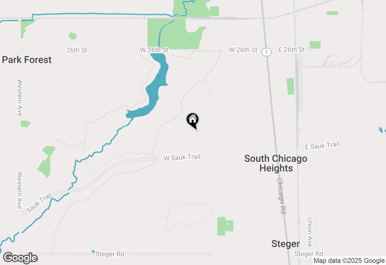 Map of 3042 Helfred Avenue, South Chicago Heights, IL 60411