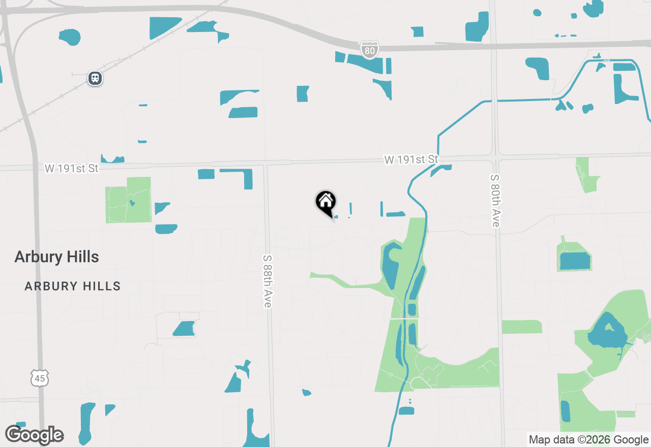 Map of 8590 Tullamore Drive, Tinley Park, IL 60487