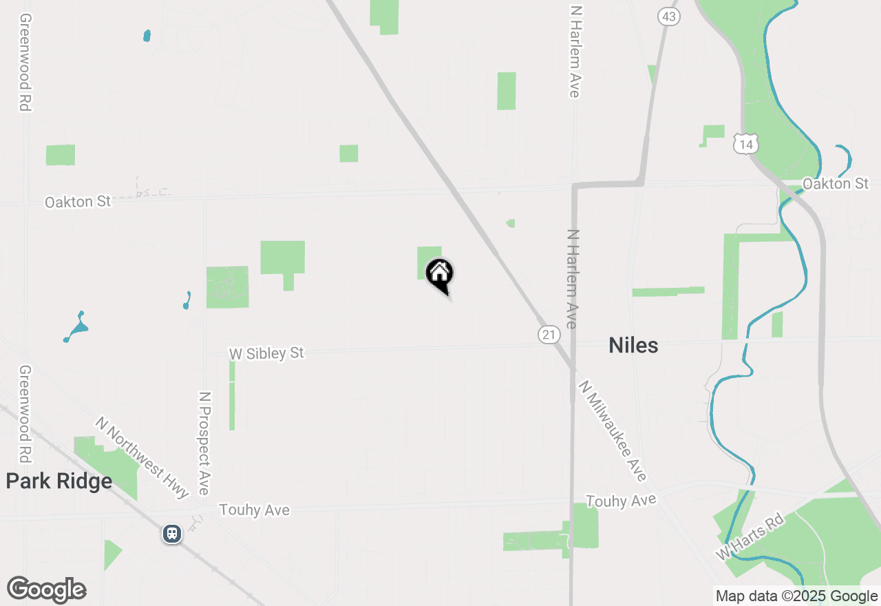 Map of 7524 W Jonquil Terrace, Niles, IL 60714