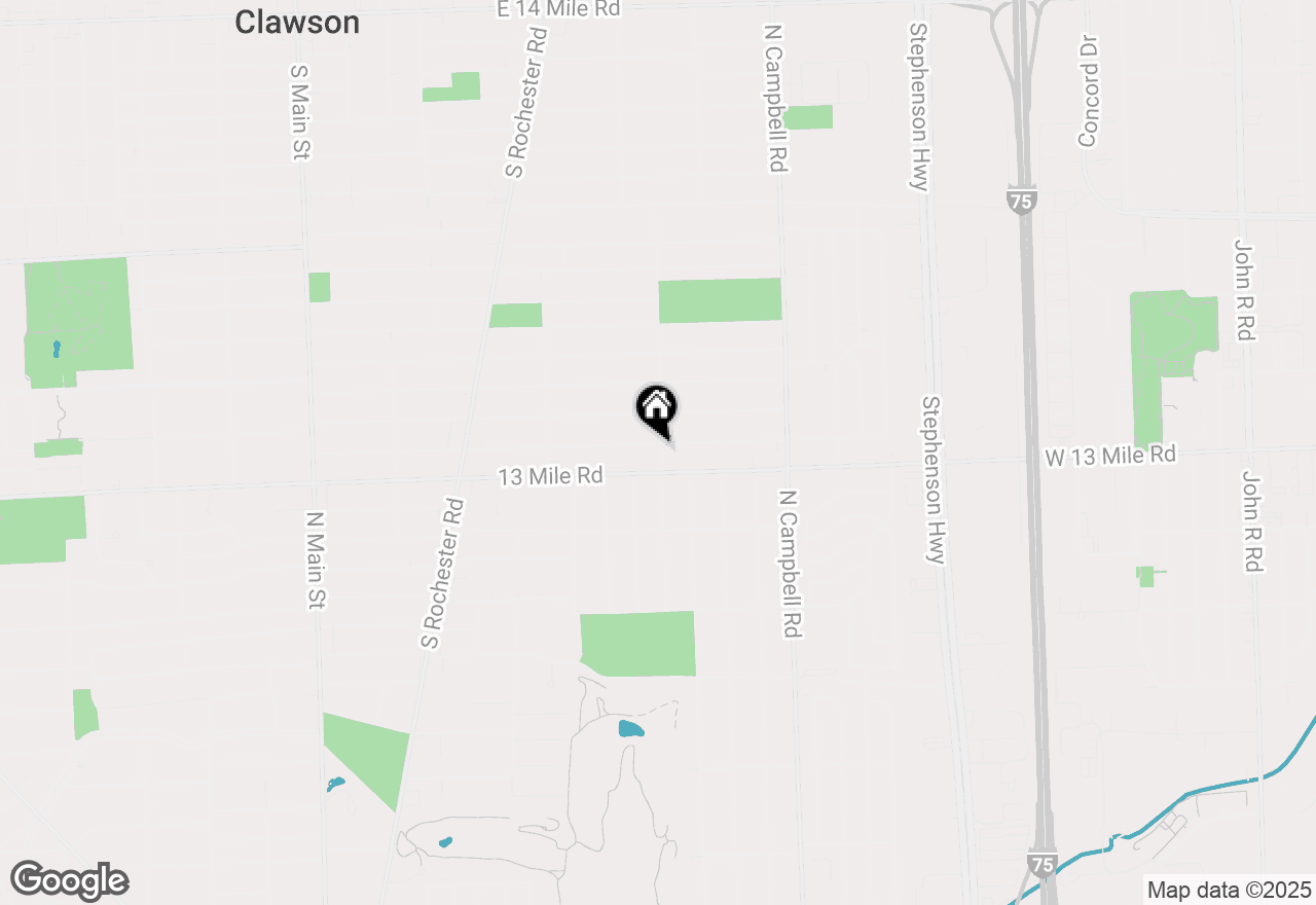 Map of 1124 E Windemere Avenue, Royal Oak, MI 48073