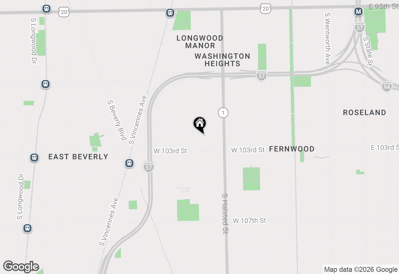 Map of 10211 S Sangamon Street, Chicago, IL 60643
