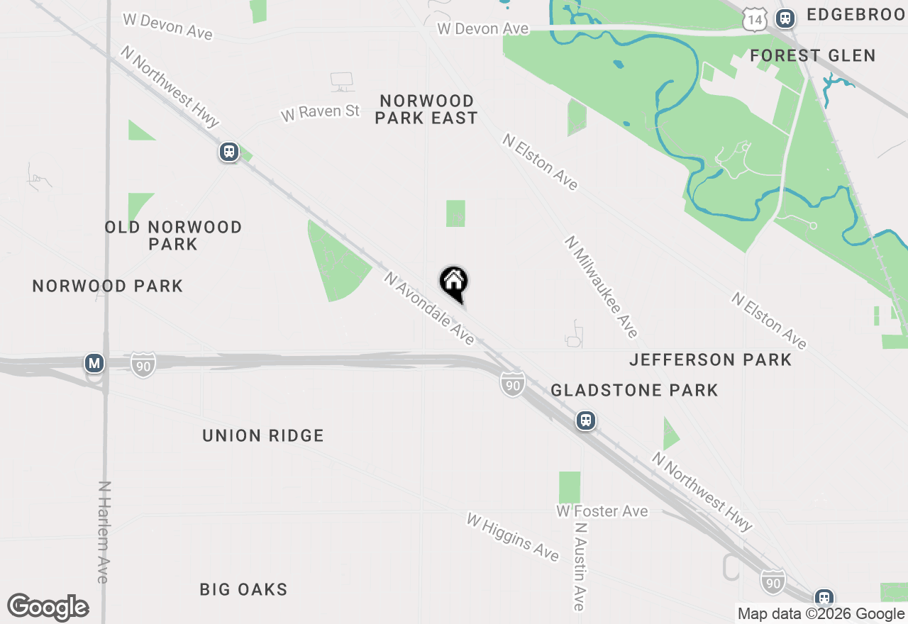 Map of 5680 N Northwest Highway, Chicago, IL 60646