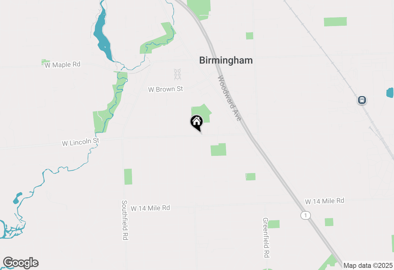 Map of 115 E Lincoln Street, Birmingham, MI 48009