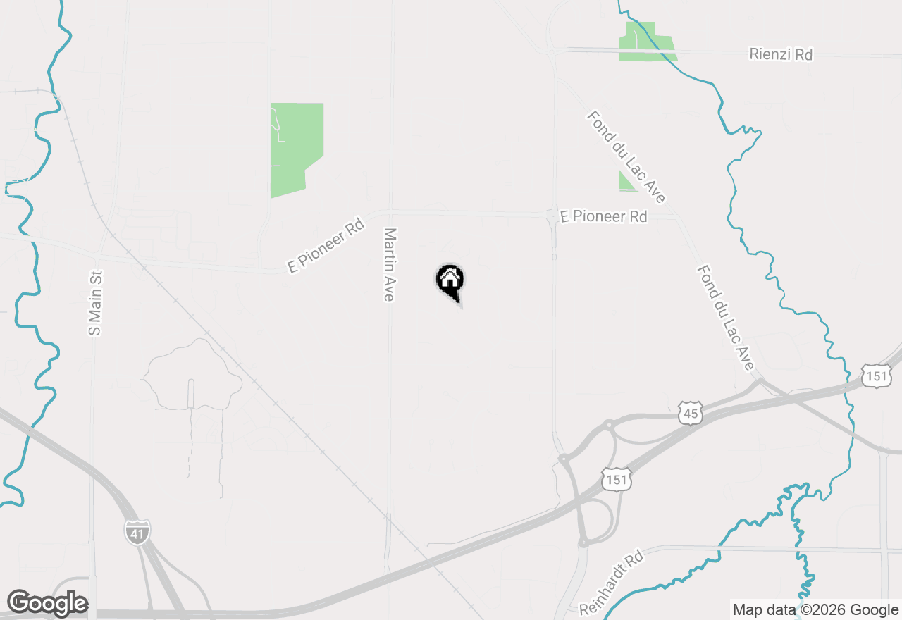 Map of 1016 Ashbury Ct, Fond Du Lac, WI 54935