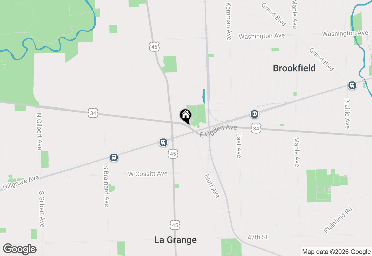 Map of 1 N Beacon Place #511, La Grange, IL 60525