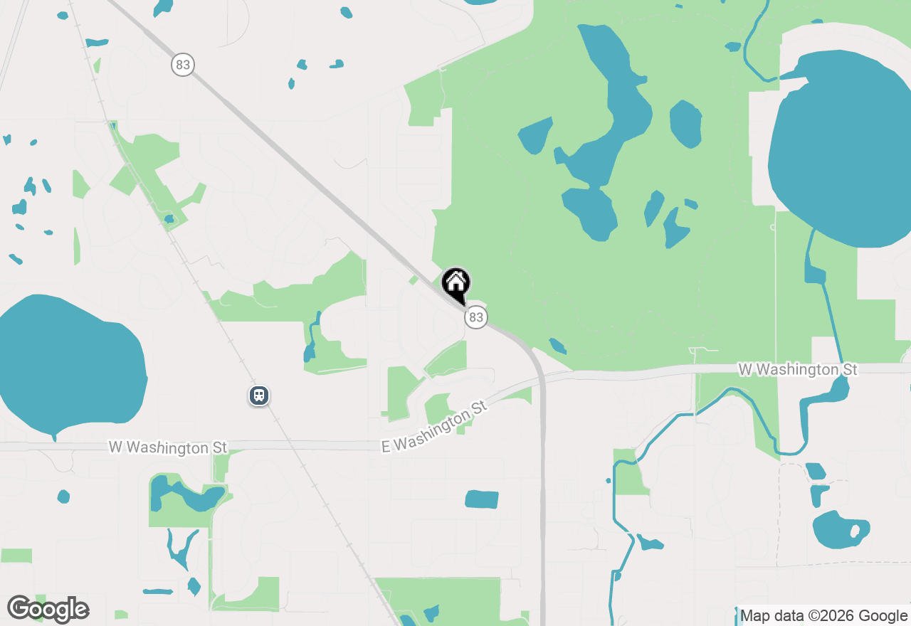 Map of 1107 Popes Creek Circle, Grayslake, IL 60030