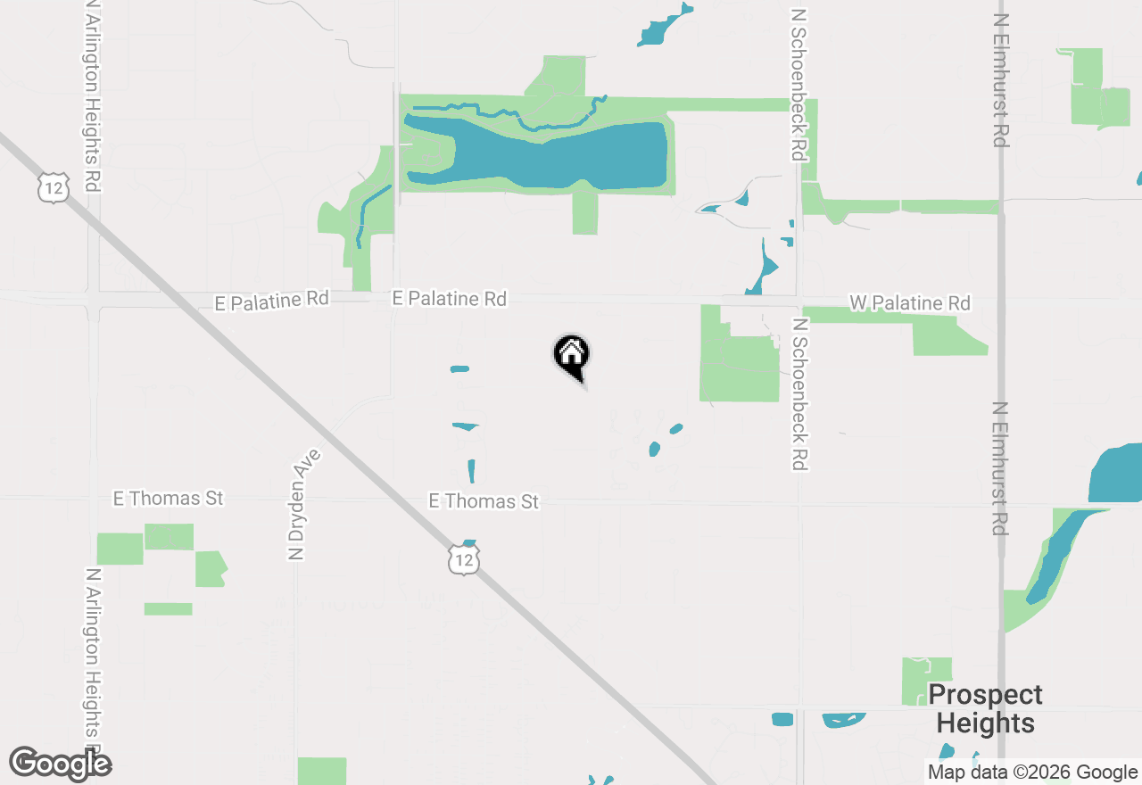 Map of 2019 E Avon Lane, Arlington Heights, IL 60004