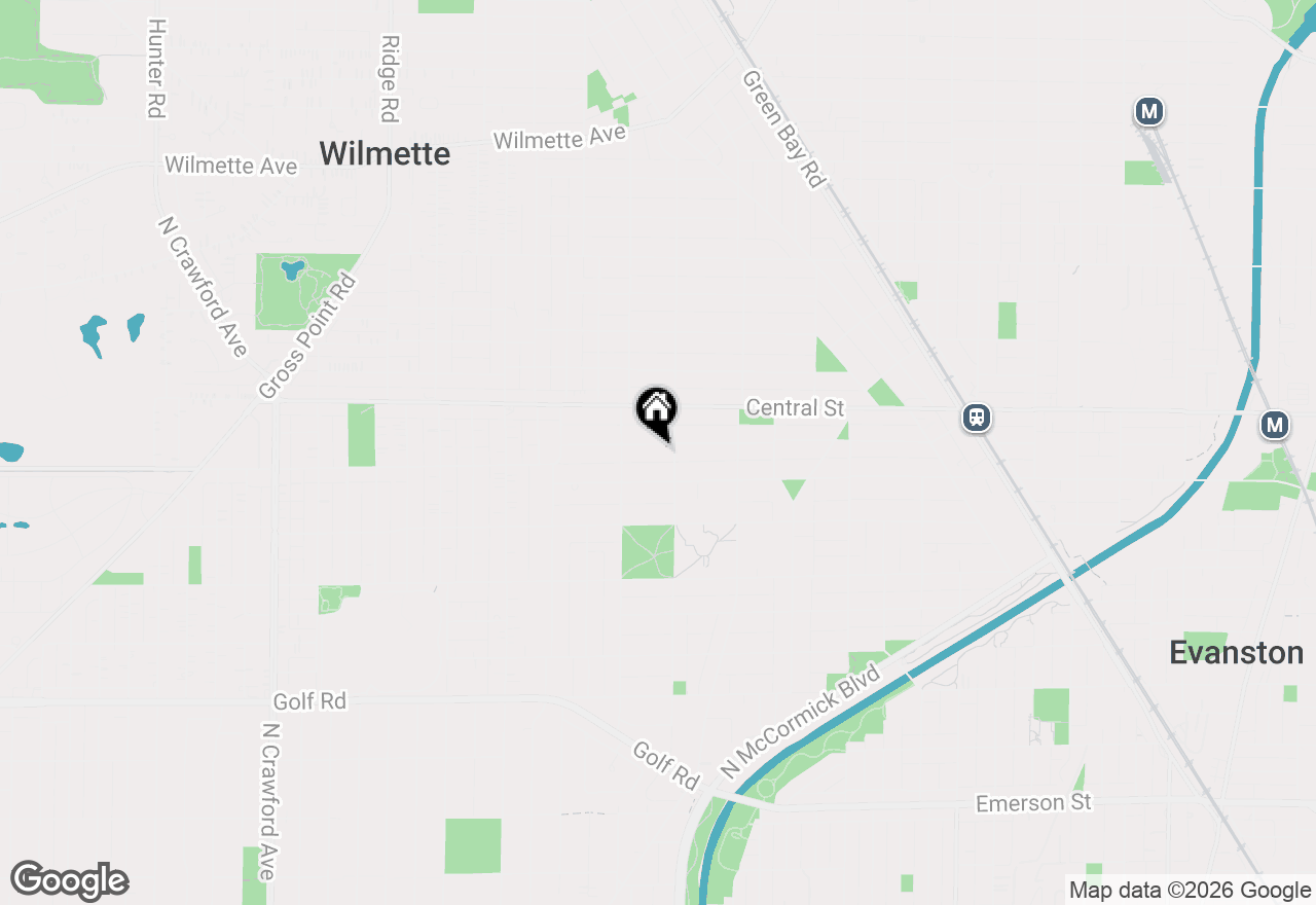 Map of (Address confidential), Evanston, Illinois 60201