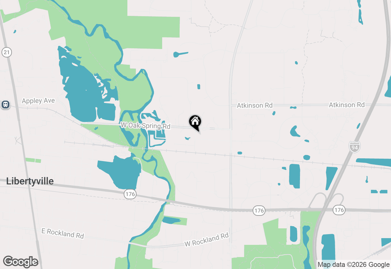 Map of 609 Old Hickory Lane, Libertyville, IL 60048