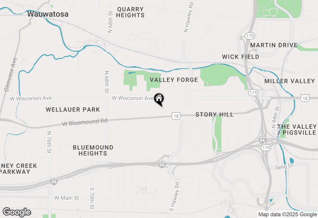 Map of 542 N 61st St, Wauwatosa, WI 53213