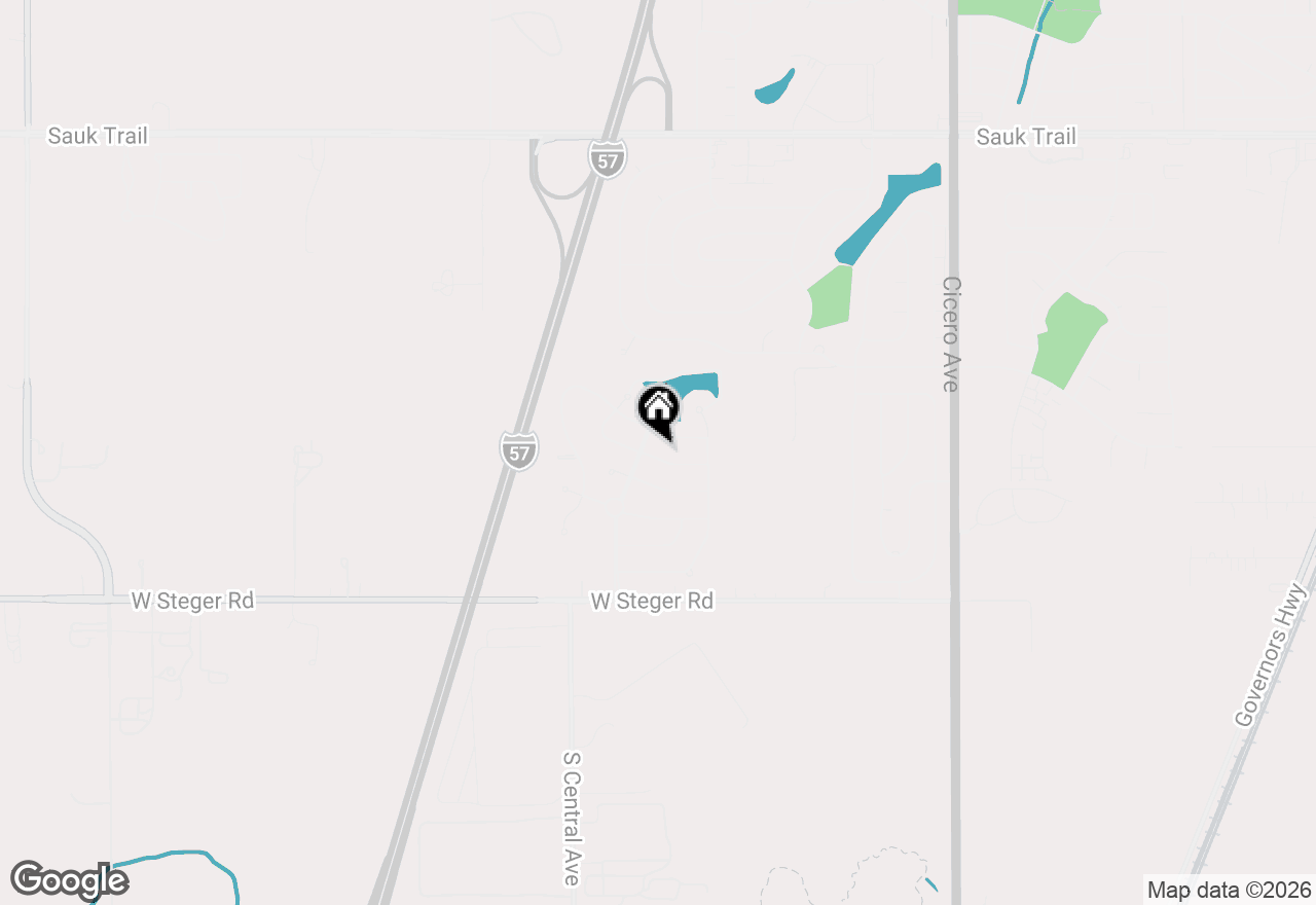 Map of 5244 Bentgrass Avenue, Richton Park, IL 60471