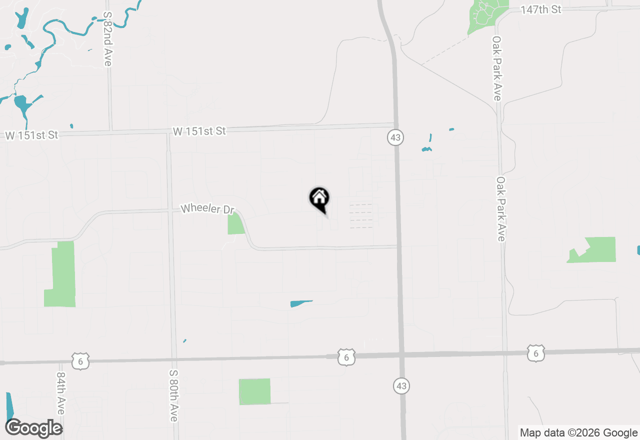 Map of 15403 S Catalina Drive, Orland Park, IL 60462