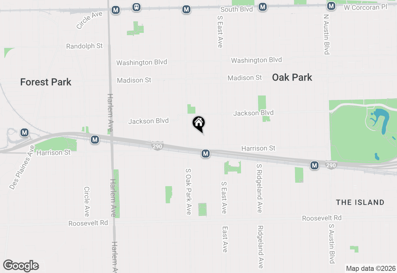 Map of 810 S Euclid Avenue, Oak Park, IL 60304