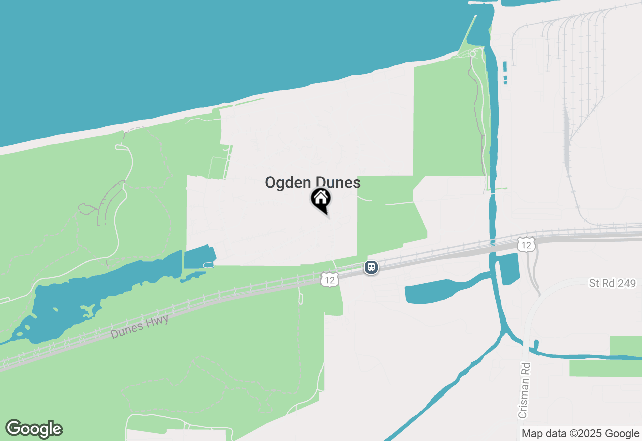 Map of 125 Diana Road, Ogden Dunes, IN 46368
