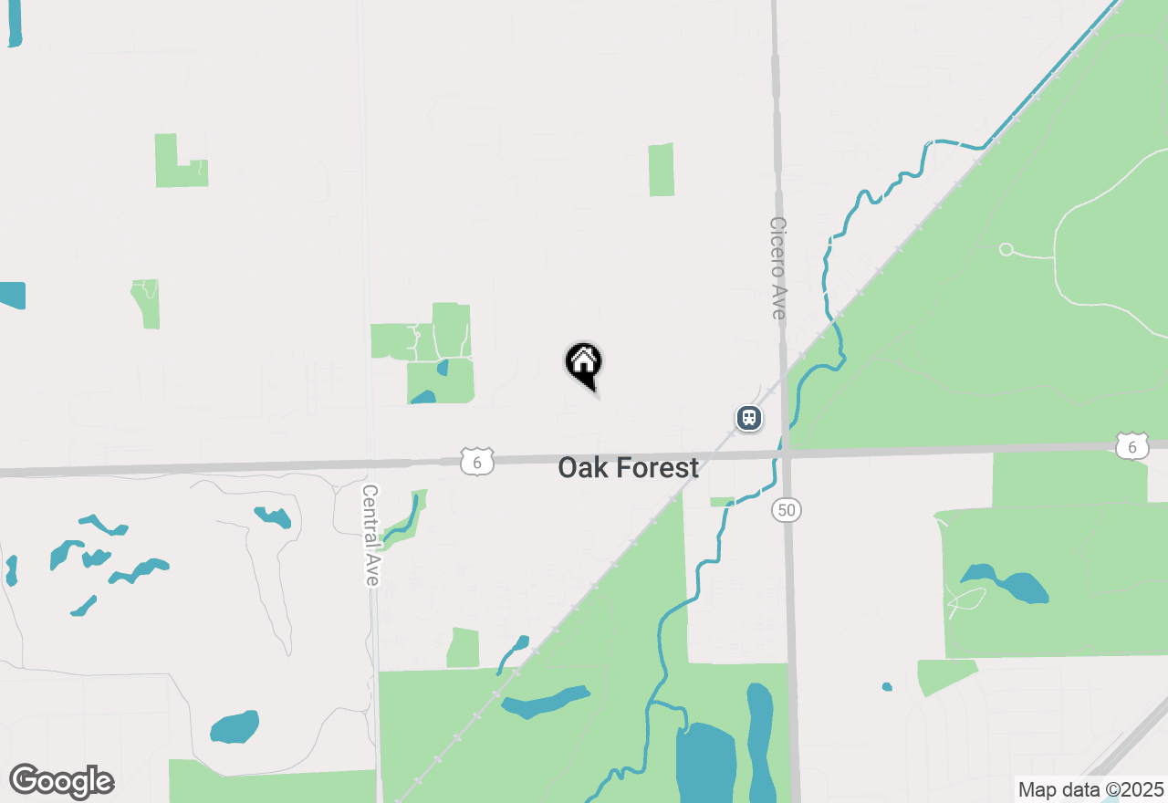 Map of 5140 158th Street, Oak Forest, IL 60452