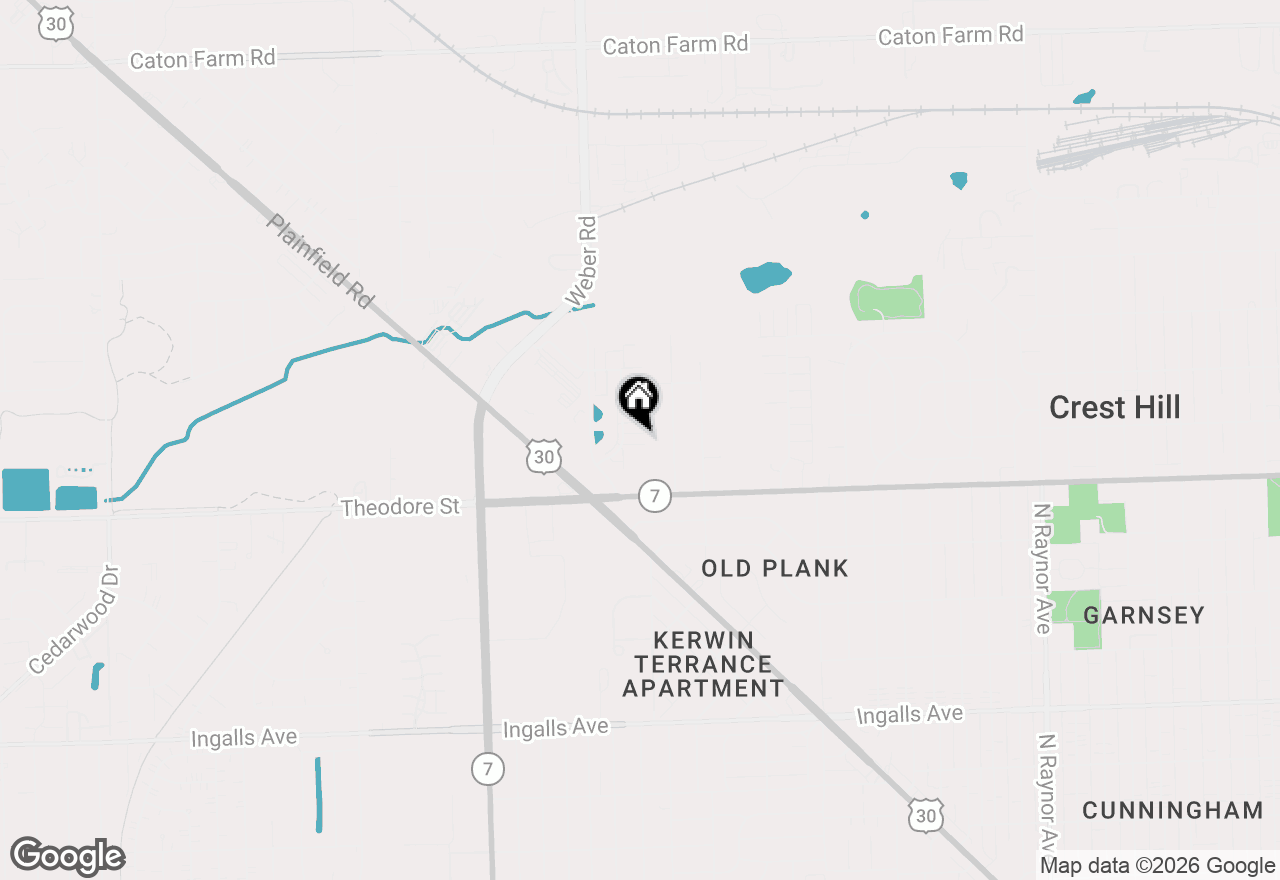 Map of 1664 Willow Circle Drive, Crest Hill, IL 60403