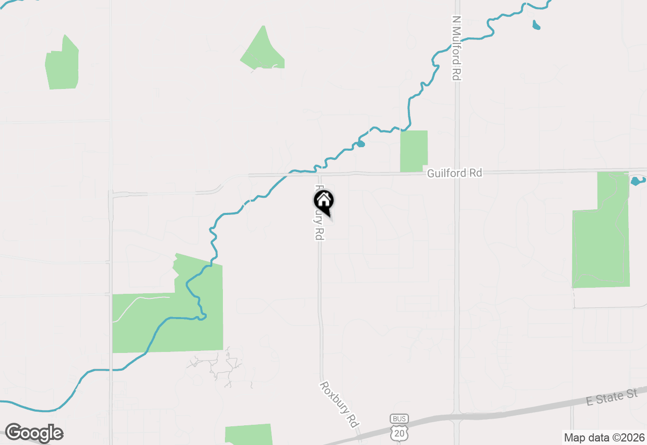 Map of 1110 Roxbury, Rockford, IL 61107