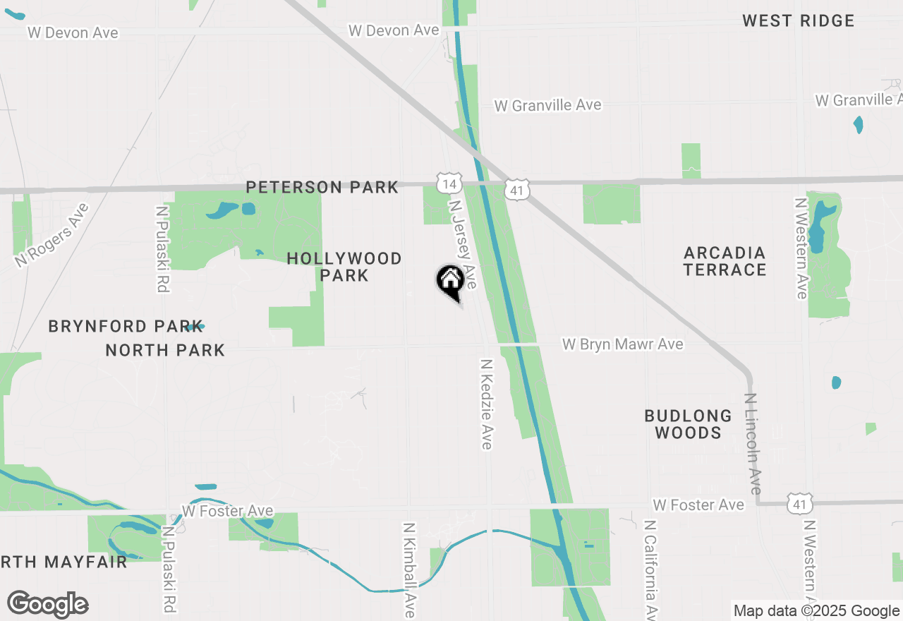 Map of 5655 N Spaulding Avenue #2W, Chicago, IL 60659
