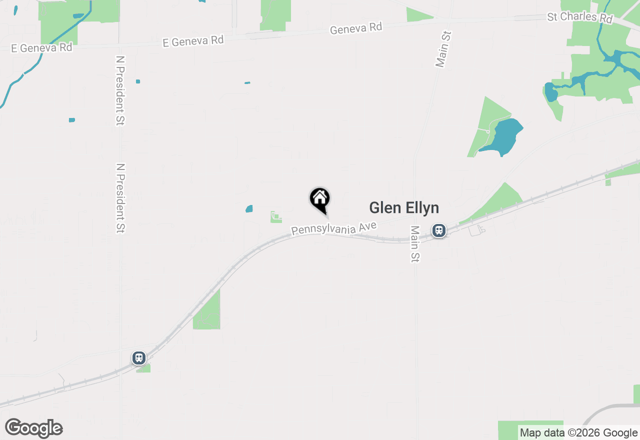 Map of 488 Newton Avenue, Glen Ellyn, IL 60137