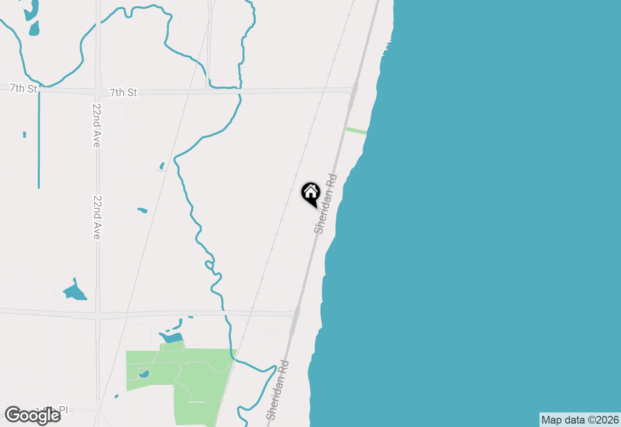 Map of 427 9th Pl, Kenosha, WI 53140