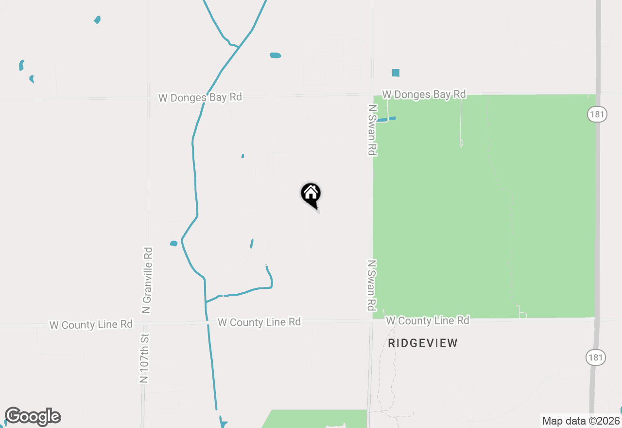 Map of 9936 N Concord Dr, Mequon, WI 53097