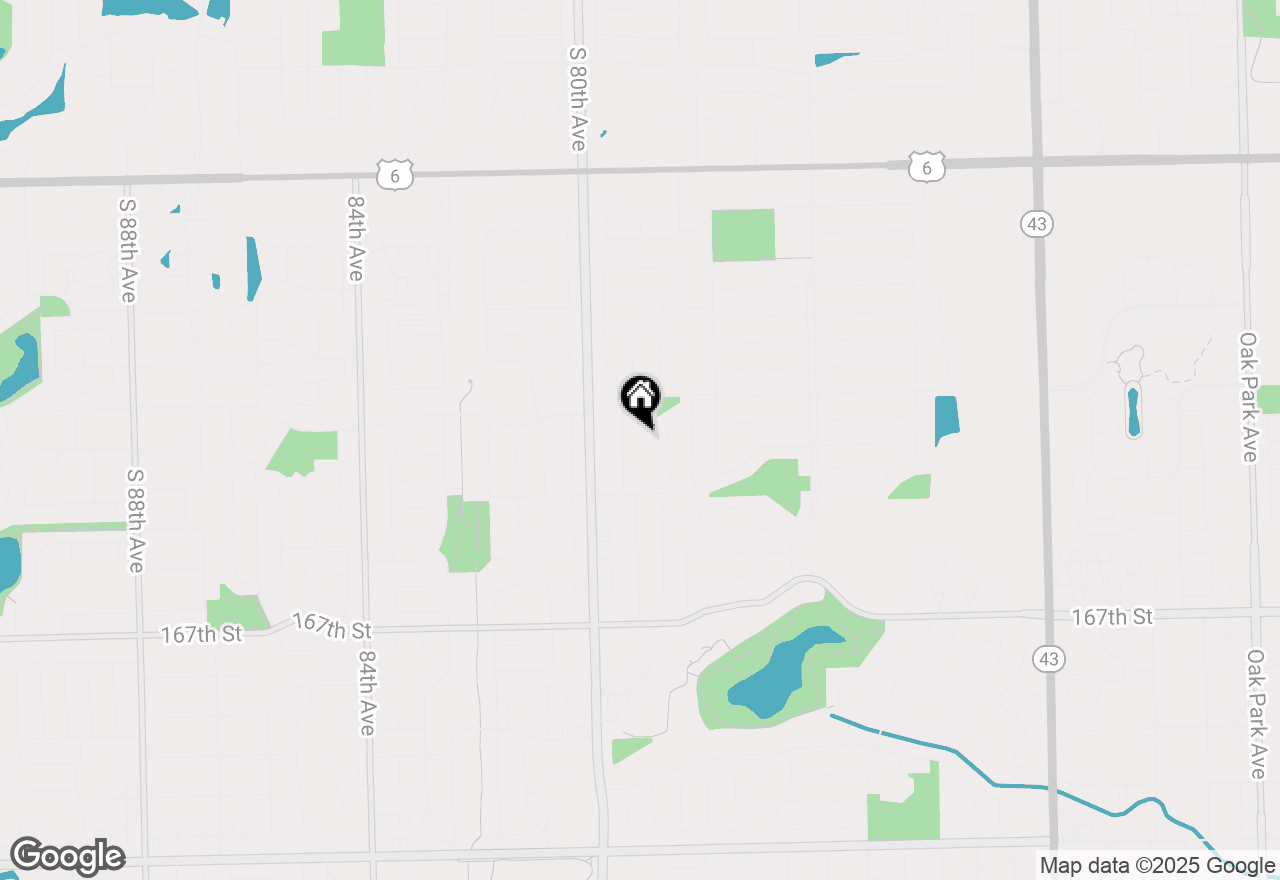 Map of 7923 163rd Court #23, Tinley Park, IL 60477