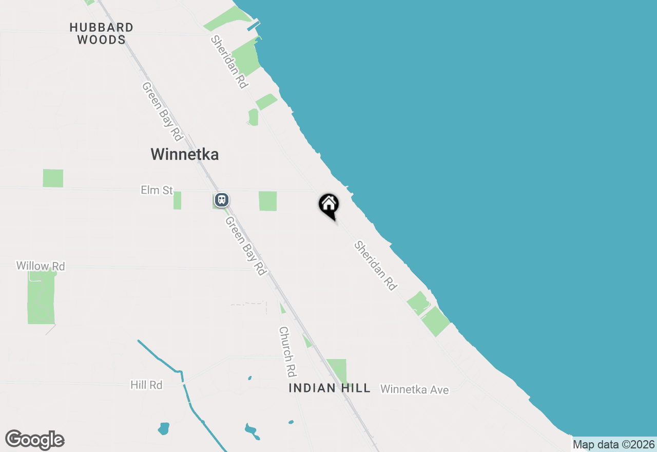 Map of 517 Cherry Street, Winnetka, IL 60093