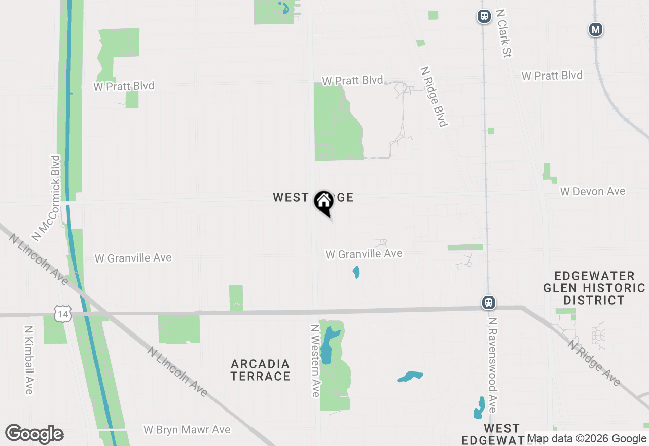 Map of 2342 W Rosemont Avenue #1, Chicago, IL 60659