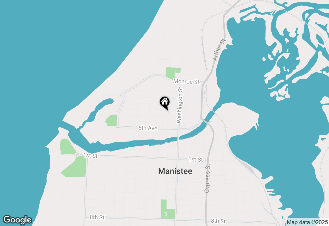Map of 139 Ford Street, Manistee, MI 49660