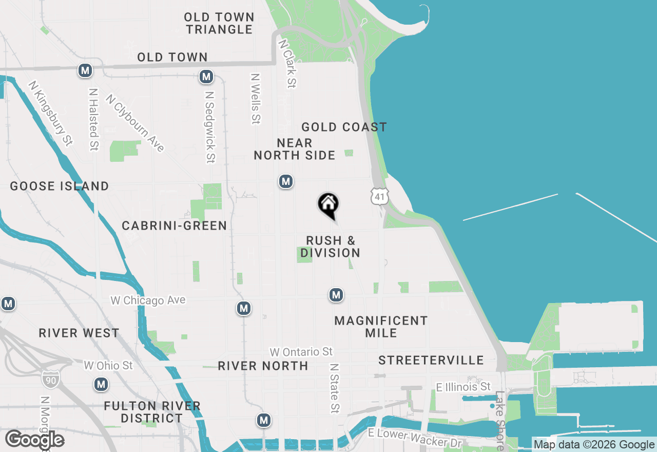 Map of 1000 N State Street #6, Chicago, IL 60610