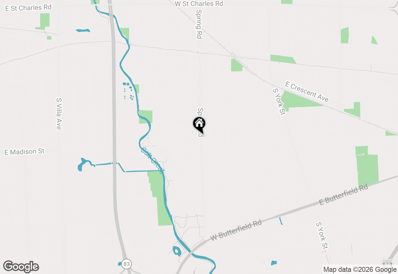 Map of 754 S Spring Road, Elmhurst, IL 60126