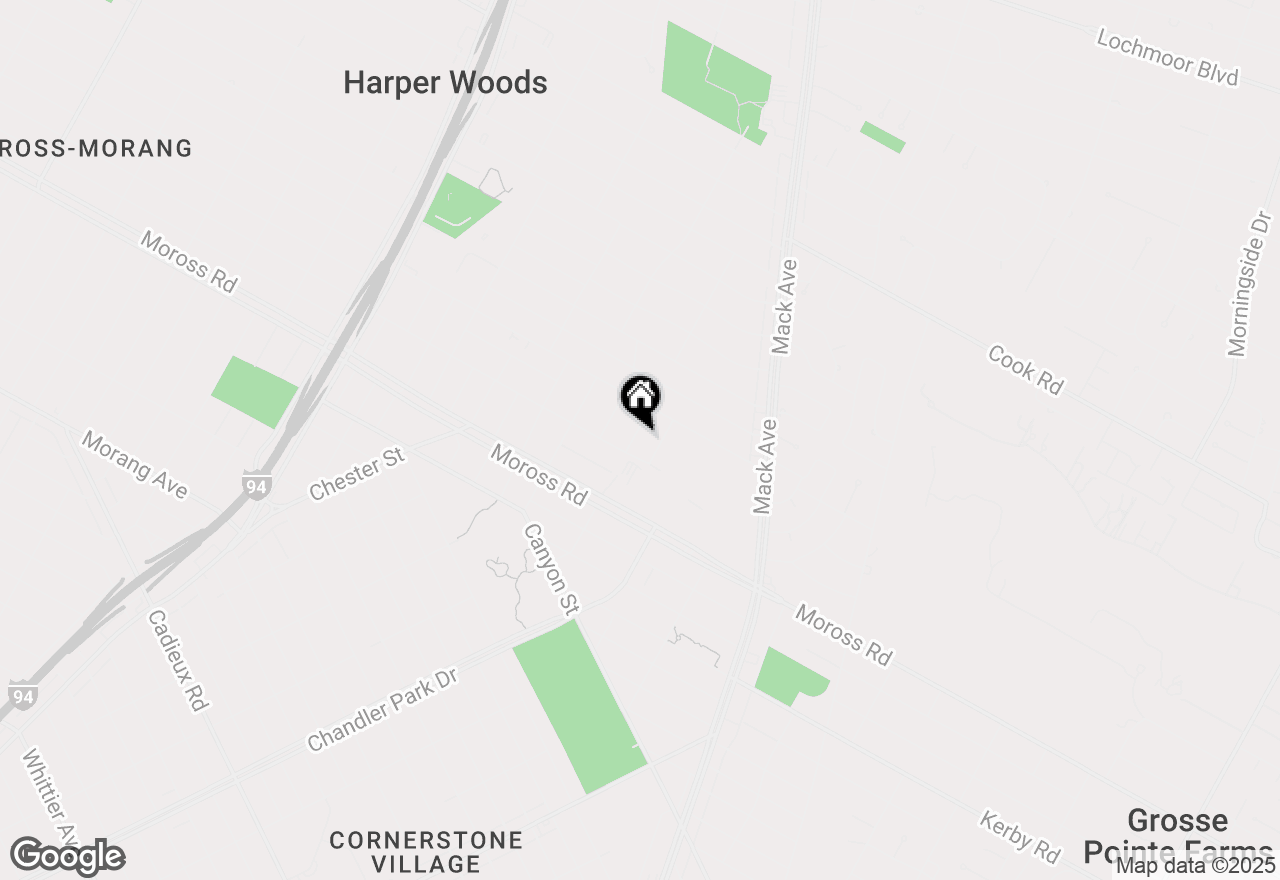 Map of 19234 Linville Street, Grosse Pointe, MI 48236