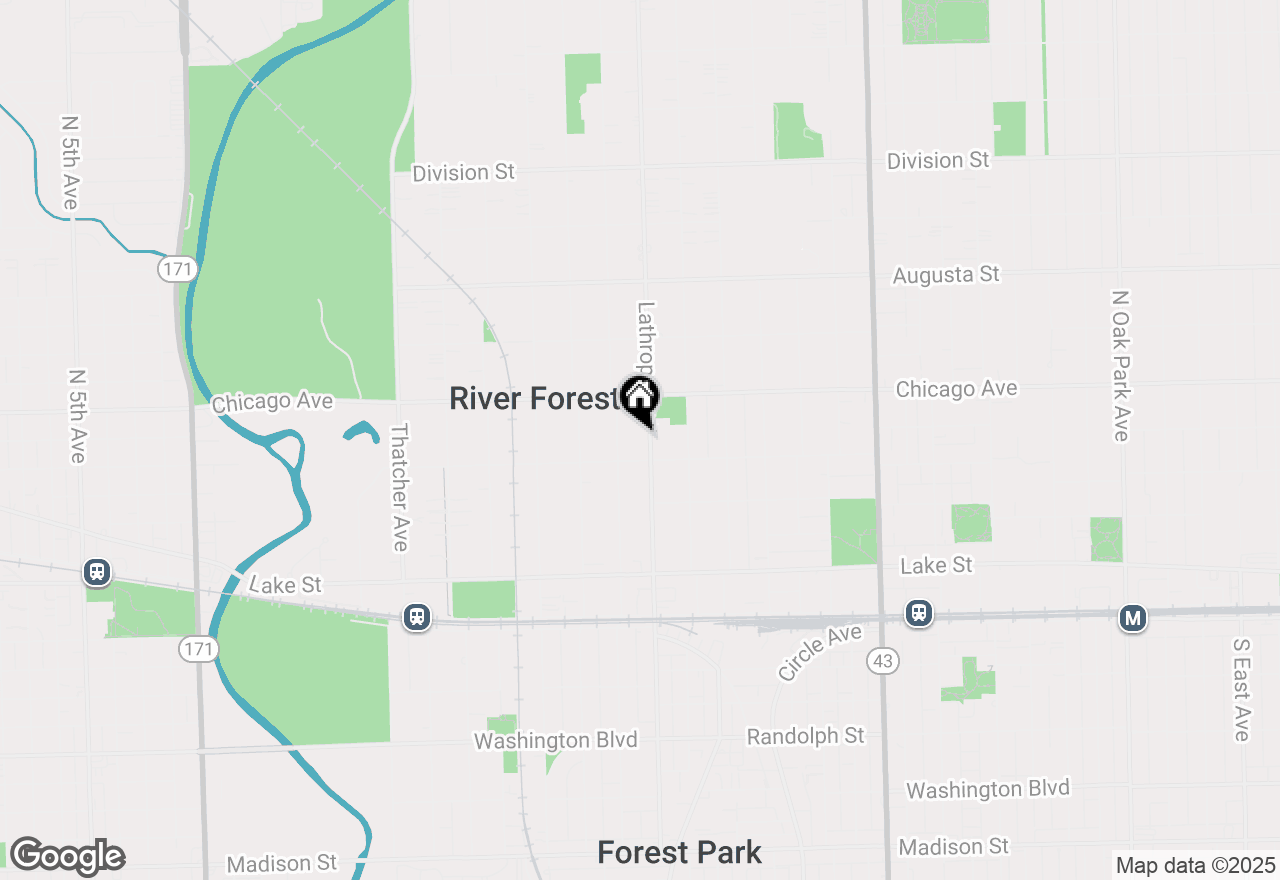 Map of 718 Lathrop Avenue, River Forest, IL 60305
