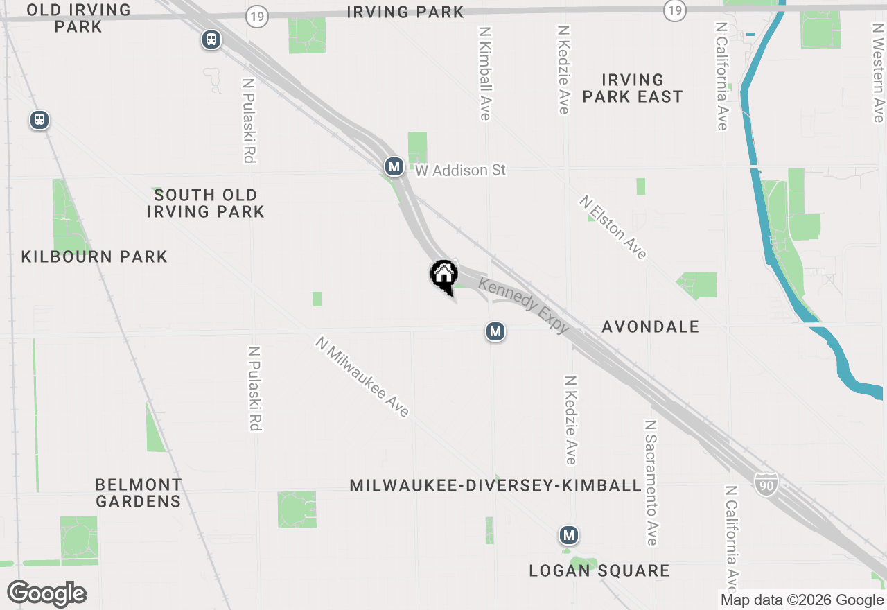 Map of 3520 W Melrose Street, Chicago, IL 60618