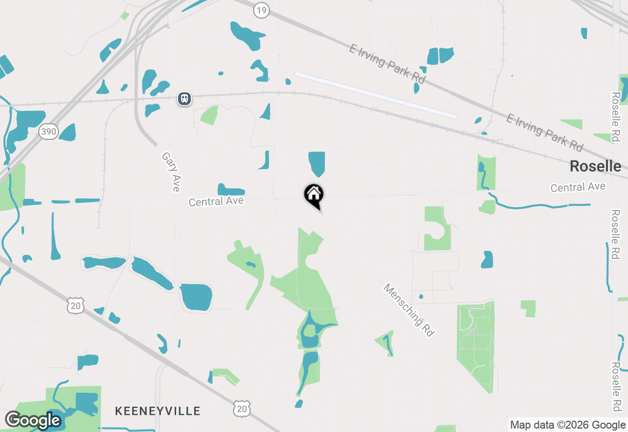 Map of 1060 Borden Drive, Roselle, IL 60172