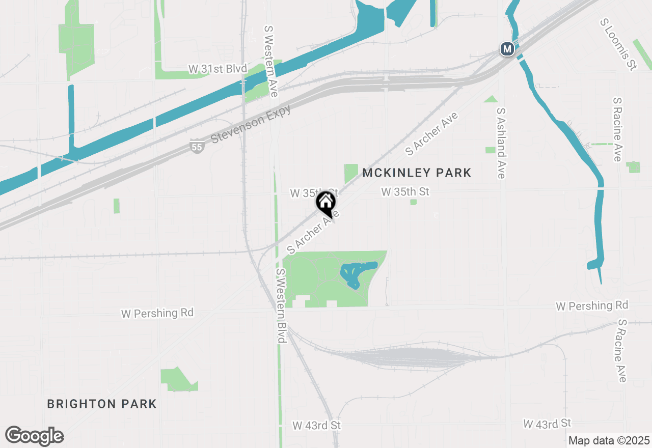 Map of 3595 S Archer Avenue #2C, Chicago, IL 60609