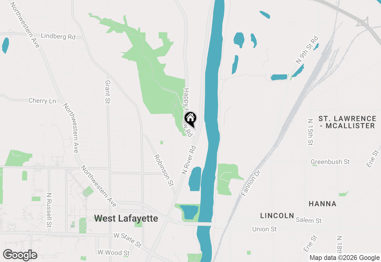 Map of 1020 Happy Hollow Road, West Lafayette, IN 47906