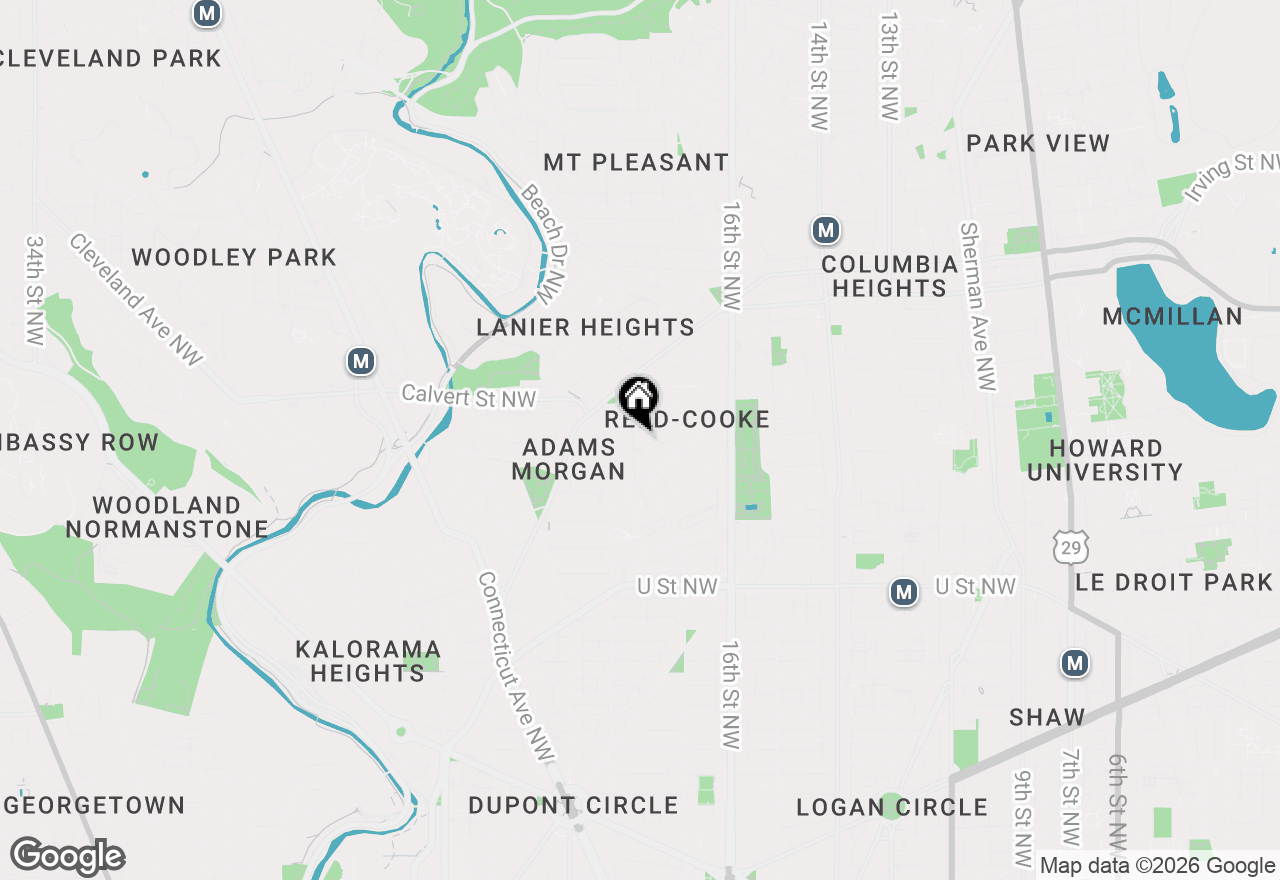 Map of 2446 Ontario Road Nw #4, Washington, DC 20009