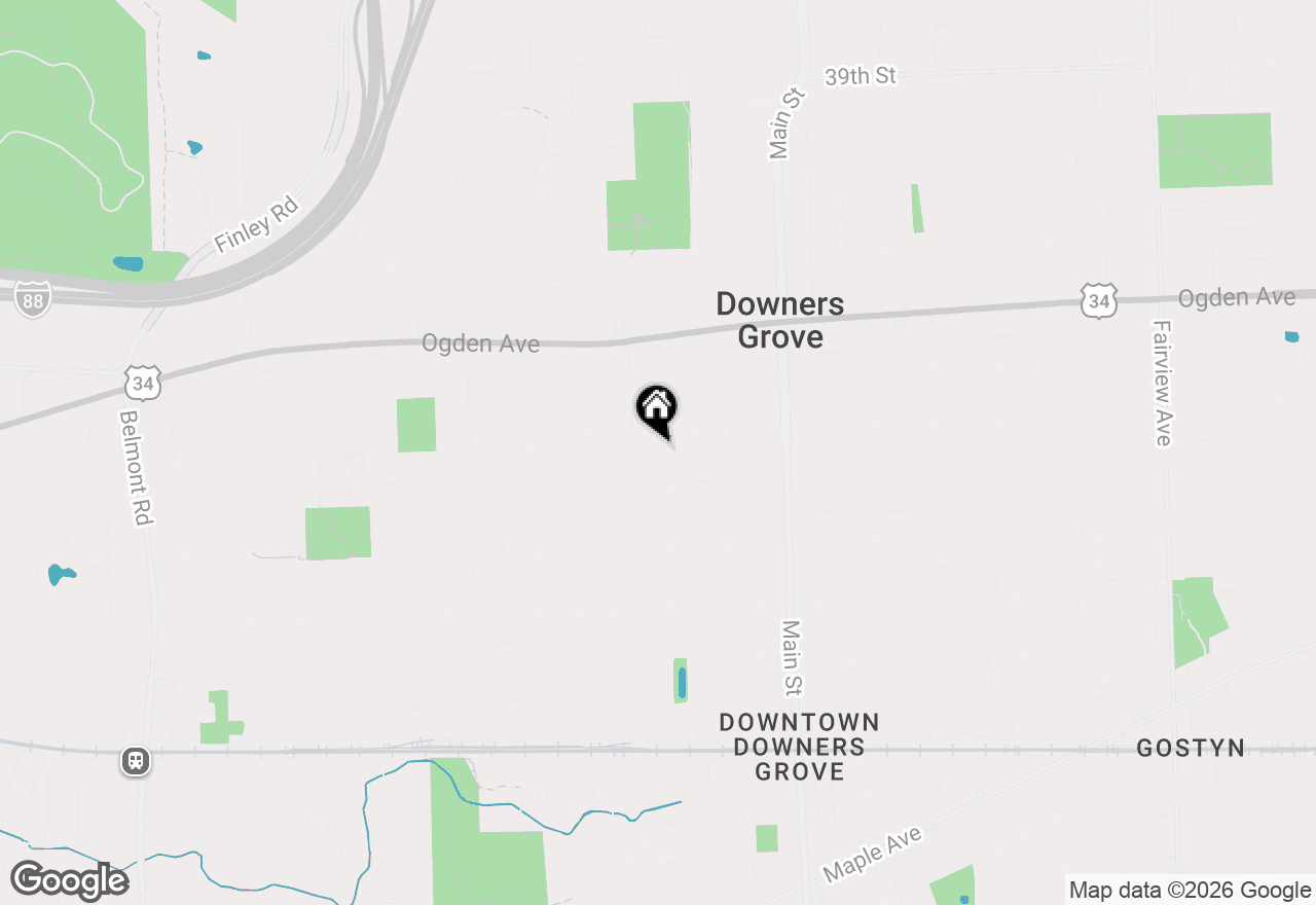 Map of 4508 Linscott Avenue, Downers Grove, IL 60515