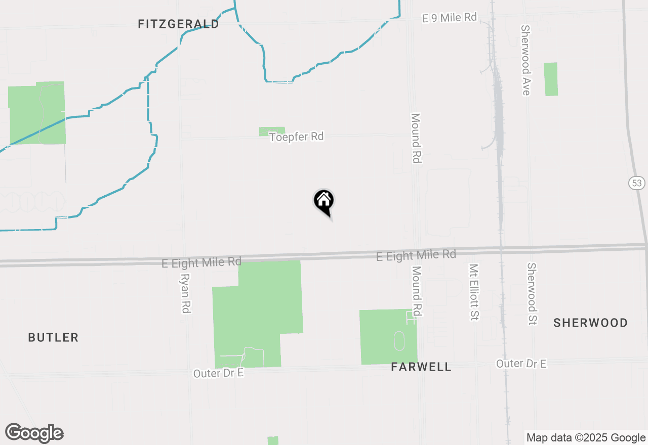 Map of 20846 Atlantic Avenue, Warren, MI 48091