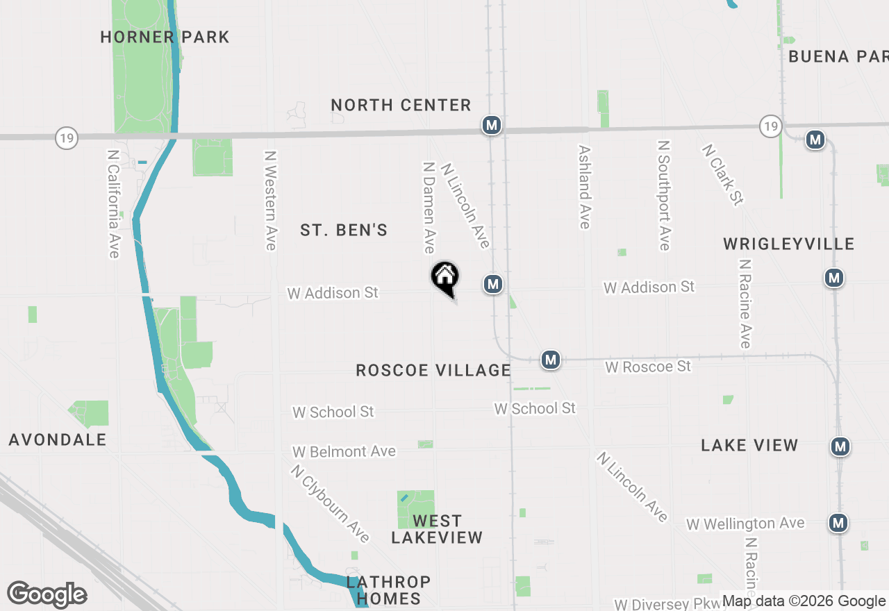 Map of 1940 W Eddy Street #3, Chicago, IL 60657