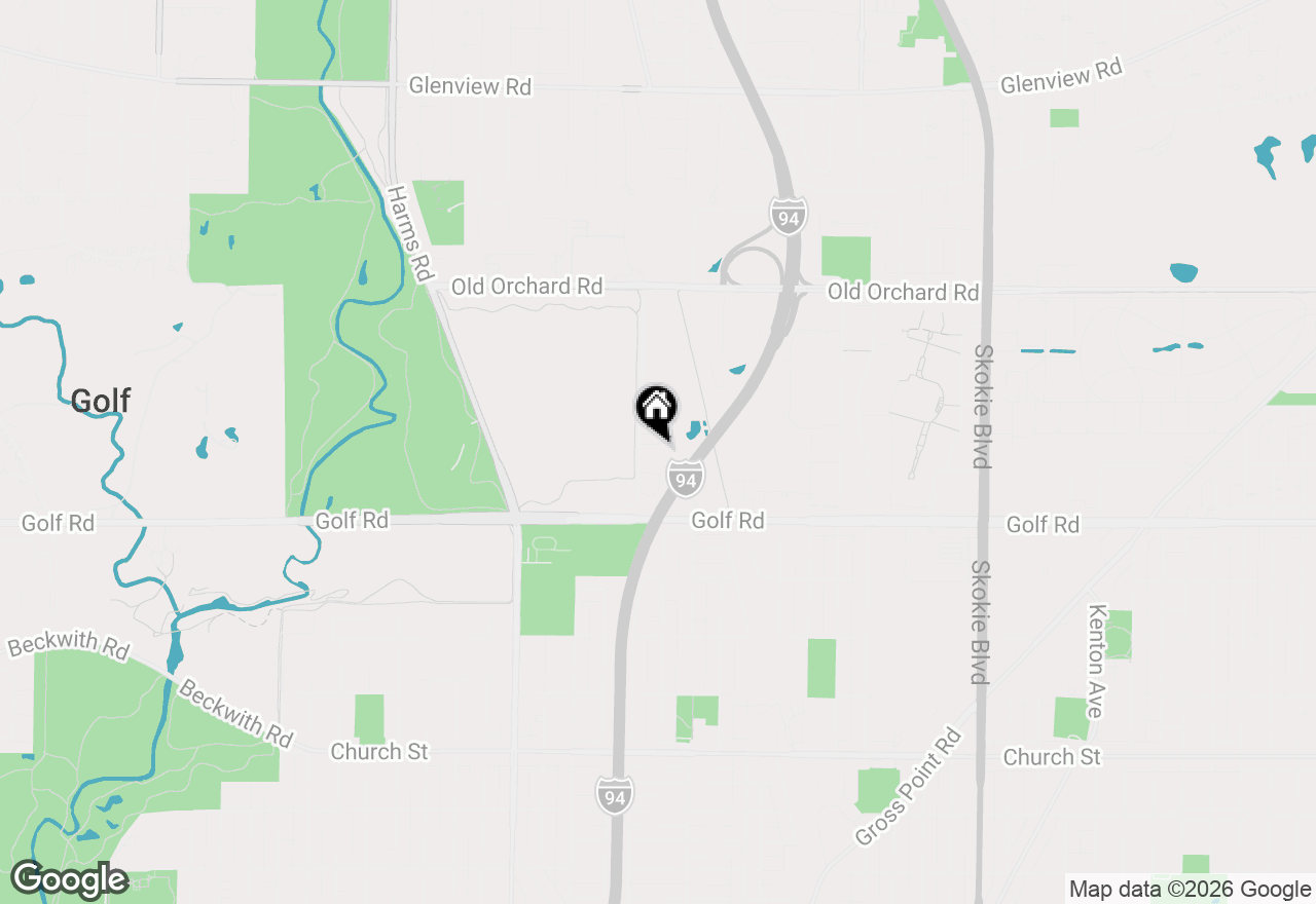 Map of 9655 Woods Drive #1006, Skokie, IL 60077